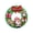 Green B, variant on Paper Christmas Wreath, Holiday Hanging Decor for Home, Window Front Door 14"