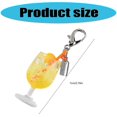 thumbnail image 3 of Elegant Charm Small Tumbler Keychain Pendant with Fruit Bag Charm Fashion Statement Pieces for Fashionable Women Yellow, 3 of 5