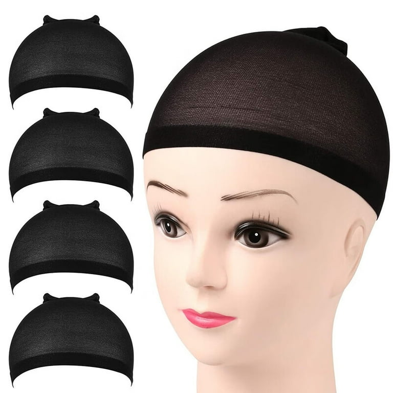 VERMON 12 Packs Women Wig Caps Ultra thin Invisible Breathable Headgear Professional Scalp Protector Lightweight Stretchy Stocking Wig Caps Wig Hair