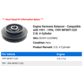 thumbnail image 2 of Engine Harmonic Balancer - Compatible with 1991 - 1996, 1999 INFINITI G20 2.0L 4-Cylinder 1992 1993 1994 1995, 2 of 3