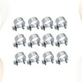 thumbnail image 3 of 12Pcs 13-15CM Stainless Steel Adjustable Worm Gear Hose Clamp Fuel Line Clamp for Plumbing Automotive and Mechanical Applications (Silver), 3 of 4