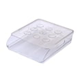 thumbnail image 3 of Caja de almacenamiento de huevos, bandeja organizadora de huevos, contenedor de huevos frescos con tapa, soporte para huevos, rodante automático para 1 capa Macarena Almacenamiento de huevos, 3 of 8