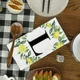 thumbnail image 5 of Yjiankangz Monogram Letter L Kitchen Towels Watercolor Lemon Farmhouse Dish Towels 16x24 Inch Dishcloth Fingertip Hand Towel Last Name Initial Soft Tea Towel Set of 2, 5 of 7