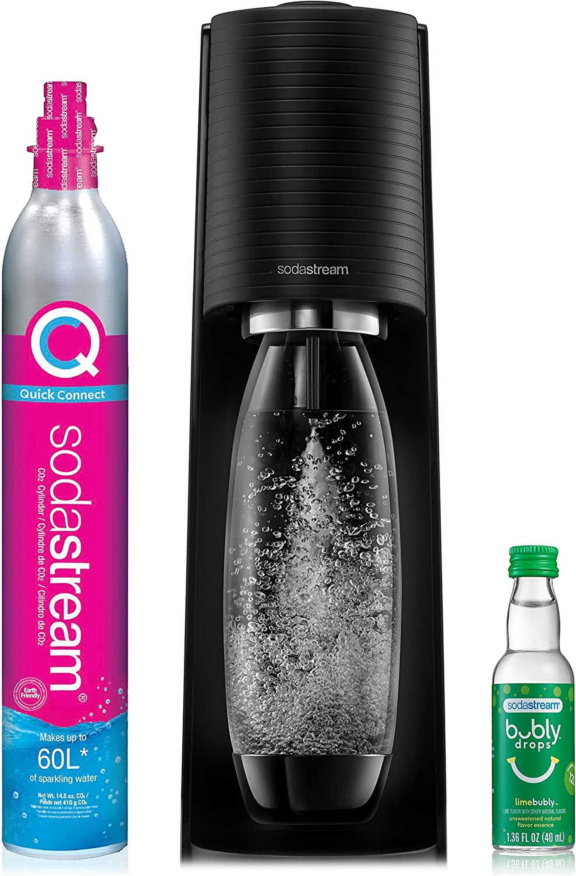 SodaStream Jet Sparkling Water Maker, 60L CO2 Cylinder, 1L Bottle