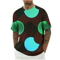 thumbnail image 2 of Tops para hombre, blusas y camisas de cuello redondo y manga corta para hombre, blusas casuales de moda para hombre, blusas deportivas de cuello redondo y manga corta, blusas de poliéster para hombre, 2 of 4