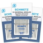 SCHMETZ Universal Sewing Machine Needles, Size 80/12 (30 Count)