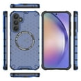 thumbnail image 4 of 2-in-1 Magnetic Phone Case for Samsung Galaxy S24, [Anti-fall] [Compatible with MagSafe] Shockproof Translucent Honeycomb Pattern Back Ultra Slim Protective Case for Samsung Galaxy S24,Blue, 4 of 11