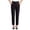 *Black, variant on Women's Plus High Waisted Dress Pants , Pull On Work Trousers For Women,Ladies' Slim Fit Ankle Pants with Pockets,Army Green,XL-5XL