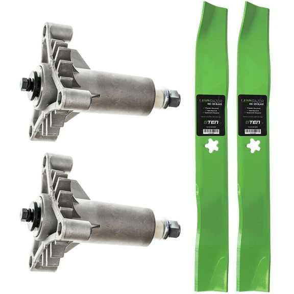 8TEN Spindle Mulching Blade Kit for AYP Husqvarna LT1538 532130794 MK1002240