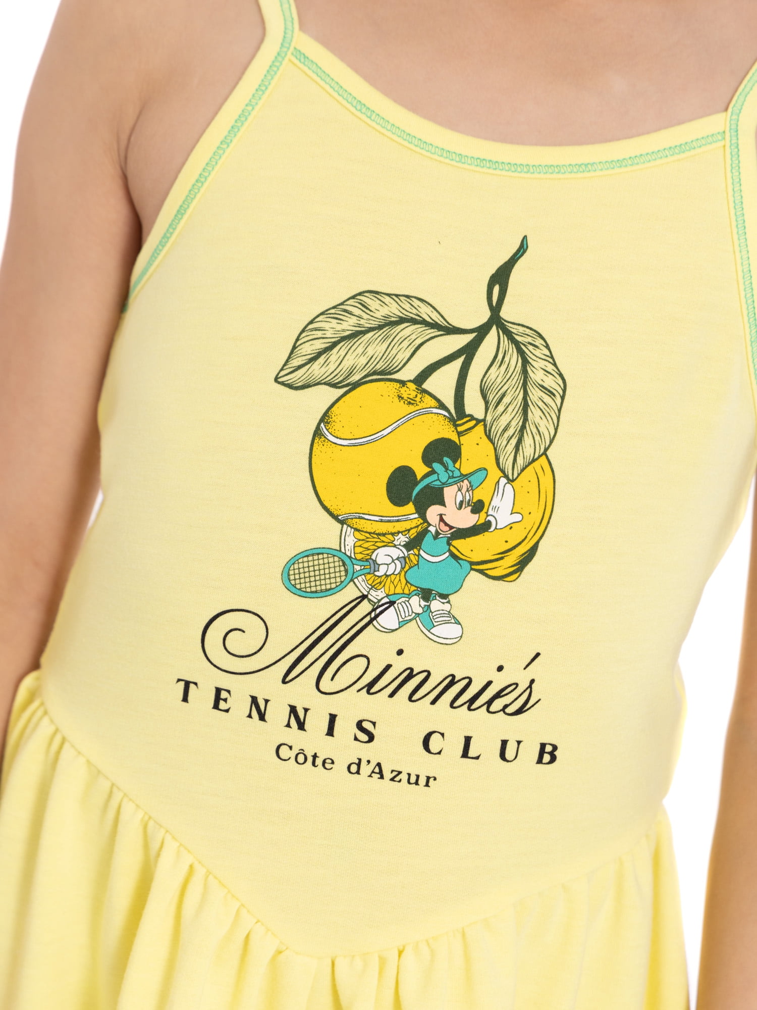 Minnie Mouse Girls Sleeveless Graphic Romper, Sizes 4-12