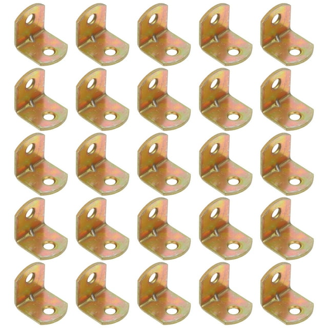 50 soportes angulares en forma de L para muebles, soportes de esquina para estantes.