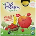 thumbnail image 3 of (4 pack) Plum Organics Applesauce Pouches, Strawberry Banana - 3.17 oz, 4 Pack, 3 of 9