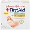 Johnson & Johnson Johnsons First Aid Adhesive Pads, 5 ea