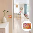 thumbnail image 7 of Yayeee Toggle Light Switch Wall Plate 2-Gang 4.56"x4.48" Decorative Outlet Cover, Pink Abstract Floral, 7 of 7