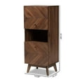 thumbnail image 2 of Baxton Studio Hartman Walnut Brown Finished Wood Storage Cabinet, 2 of 10