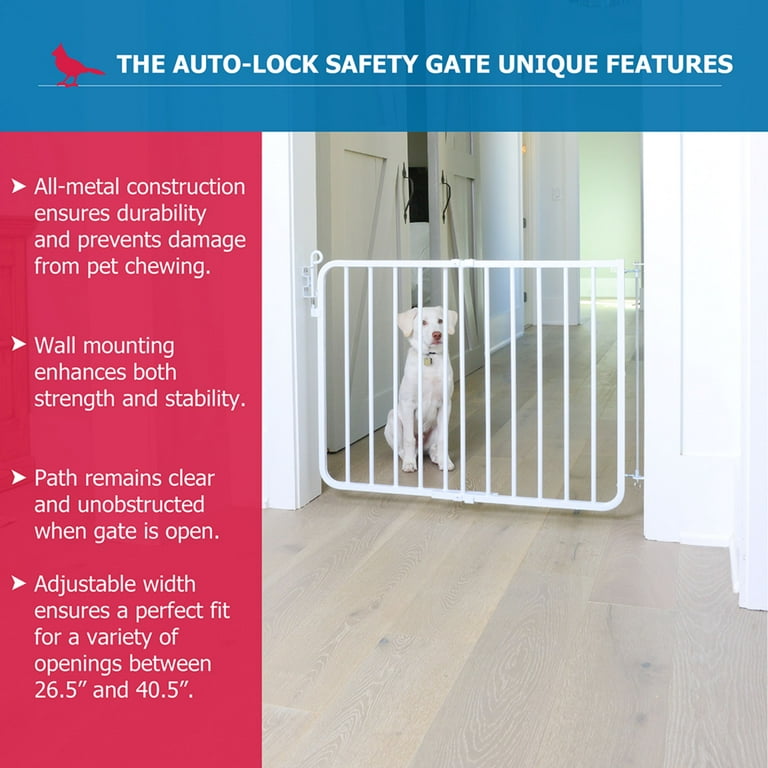 Cardinal Gates Auto-Lock Baby & Pet Indoor Adjustable Aluminum