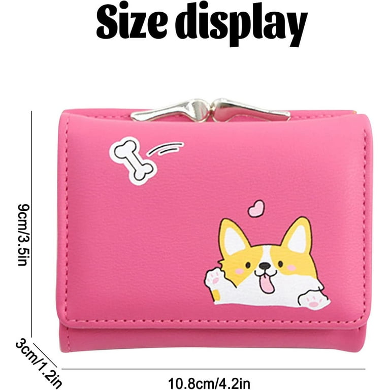 DanceeMangoo Cartoon Dog Wallet Cute Card Holder Girls Coin Purse