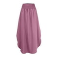 thumbnail image 3 of Fgnfyis Women's Waist Band Side Split Maxi Skirt with Functional Pocket for a Stylish and Practical Light Purple S, 3 of 3