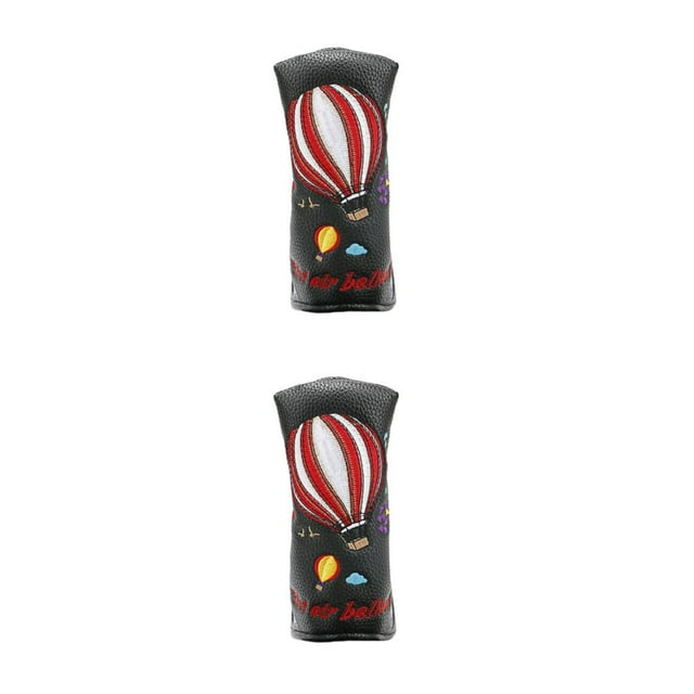 Guardoinrt Couvre-Tête de Golf Putter avec Fermeture Magnétique Durabilité Exceptionnelle et Facile Noir 2Set