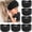 Black Color, variant on Wide Headbands for Women, Neutral Knotted Head Wraps Turbans, Large African Style Head Bands Hair Accessories, 6 Pack