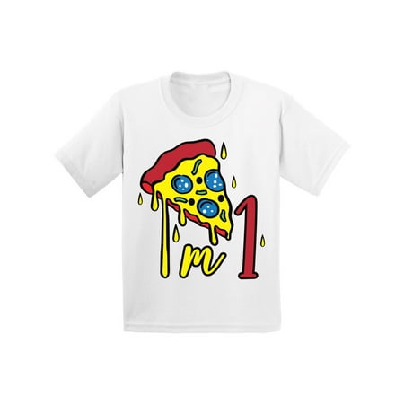 

1st Birthday Baby Girl - Cute Baby Boy Baby Girl Shirt - Pizza Tee