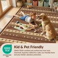 thumbnail image 4 of Design&I 4'x6' Washable Area Rug Entryway Boho Ru Door Featuring Striped Front Doormat Entrance for Home Office, Under Desk, Snag-Free Skid-Resistant Medium, 4 of 7