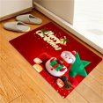 thumbnail image 3 of Wangscanis Home Christmas Floor Mat, Snowman/Santa Printed Square Carpet, 3 of 8