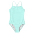 thumbnail image 5 of Girls One Piece Swimsuit Size 16 Tummy Control Tankini Set Quick Dry & Stretchy Contrast Color Girls Dress Up Clothes Adjustable Straps Girls' Swimwear with Print Shorts Mint Green4-5 years, 5 of 5