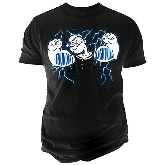Popeye Thunder & Lightning Adult T-Shirt