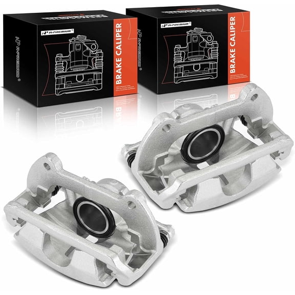 A-Premium Disc Brake Caliper Assembly with Bracket Compatible with Volkswagen Tiguan 2018-2022, CC 2013-2017, Arteon 2019-2022 & Audi A3 Quattro 2020, Q3 2019-2022, Front Driver and Passenger, 2Pcs
