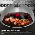 thumbnail image 3 of 3Pcs Griddle Accessories Set, includes Steak Cover, Meat Press, Spatula, Stainless Steel Melting Dome & Grill Press Kit with Turner for Blackstone & Camp Chef Griddle, 3 of 7
