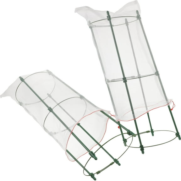 Soimiss 2Sets Sturdy Green Vegetable Trellis Plant Cages for Climbing Plants Garden Use