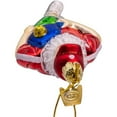 thumbnail image 5 of Kurt Adler Nobel Gems Collection Glass Christmas Ornament, Pickleball Santa, 5 of 6