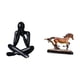 thumbnail image 5 of Escultura abstracta, figura decorativa, estatua moderna coleccionable, adorno para sala de estar, escritorio, estantería, librería, decoración del, 5 of 8