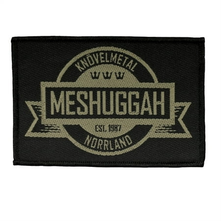 Meshuggah Crest Patch Logo Progressive Metal Band Music Woven Sew On