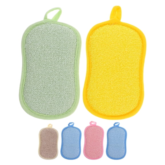 6 Pcs Multi-Purpose Kitchen Sponges Dual-Sided Dish Sponges Non-Scratch Cleaning Sponges for Dishwashing and Scrubbing Pots