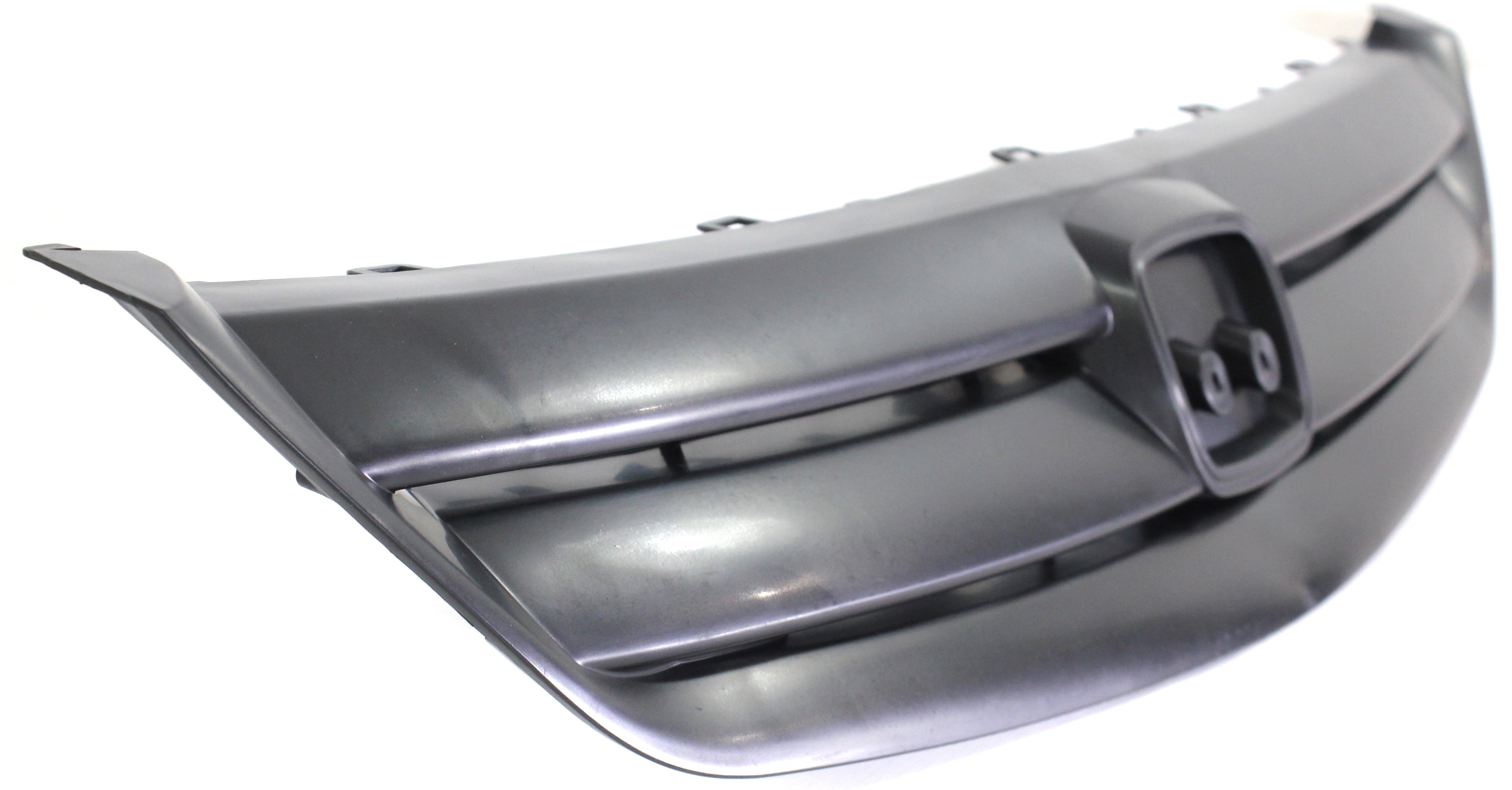Grille Assembly Compatible With 2001-2003 Honda Civic Sedan Textured Black Shell and Insert