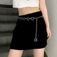 thumbnail image 5 of NUZYZ Fashion Heart Shape Pants Belt Adjustable Extended Chain Long Tassel Dress Belt Waist Chain Clothing Accessories, 5 of 7