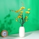 thumbnail image 3 of pieza de simulación de ramas de ciruelo, cáliz falso, canto, ramo de flores de ciruelo falsas, adorno de flores de ciruelo artificiales, flores de ciruelo realistas, decoración amarilla, 3 of 5