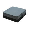 thumbnail image 3 of Estera de trampolín, colchonetas de gimnasia, almohadilla de trampolín con fondo antideslizante cuadrado portátil Gris oscuro, 3 of 8