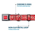 thumbnail image 5 of The Coca-Cola Company Pet Collar, Dog Collar Metal Seatbelt Buckle, Vintage Coca Cola Coke Icons and Ad Logos Red White, 11 to 16.5 Inches 1.0 Inch Wide, 5 of 8