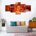thumbnail image 2 of TISHIRON 5PCS Framed Canvas Wall Art Set,50"x24"Antelope Canyon Canvas Art Decor, 2 of 7