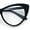 Black, variant on Classic Womens Gothic Clear Lens Cat Eye Glasses Black