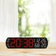 thumbnail image 1 of Reloj despertador digital, reloj digital, fácil de usar, inteligente, portátil, moderno, con LED, relojes de escritorio para sala de té en Rojo, 1 of 8
