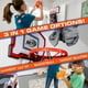 thumbnail image 5 of Canasta de baloncesto NERF para ropa sucia sobre la puerta, color negro, 5 of 8