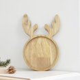 thumbnail image 5 of Christmas Wooden Snack Tray, Reindeer Shaped Charcuterie Board, Natural Wood Serving Platter, Festive Multi Compartment Tray For Cookies, Candy, Nuts, Holiday Tabletop Decor For Christmas Party, 5 of 7