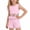 Pink, variant on HAOTAGS Girls Summer Outfit Sets,Ice-Silk Floral-Embroidered Tank & Shorts Set 2-Piece Outfit for Kid Pink Size 8-9Years