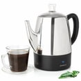 thumbnail image 1 of Mixpresso Stainless Steel 4-Cup Coffee Percolator, 1 of 8