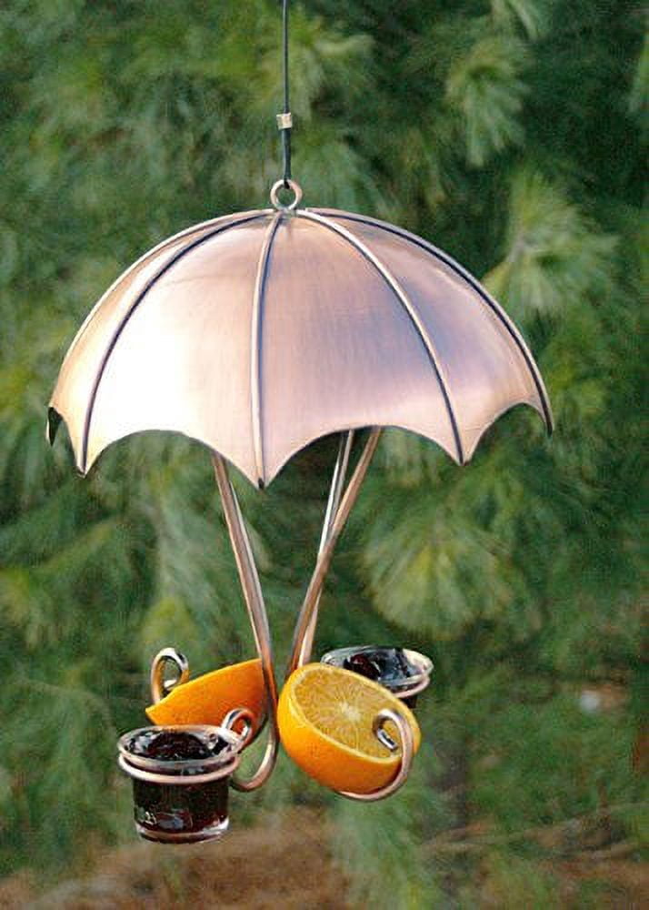 Woodlink Decorative Copper Oriole Bird Feeder with Protective Roof
