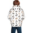thumbnail image 3 of Bingfone Labrador Retriever Dog Pattern Youth Classic Hoodies Soft Hooded Pullover Sweatshirts for Girls and Boys, 3 of 6